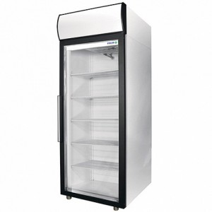 Шкаф холодильный фармацевтический V=700л, ШХФ-0,7 ДС (стекл. двери) (697х945х2028мм, 4 полки, вертик. подсветка, канапе с подсветкой) 