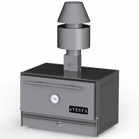 Печь-мангал VESTA 38 N (710х558х470мм, 25кг/ч, корпус нерж.)