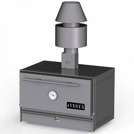 Печь-мангал VESTA 38 N (710х558х470мм, 25кг/ч, корпус нерж.)