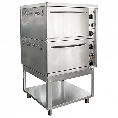 Шкаф жарочный 2-х секционный ШЭЖП-2, корпус нерж., 840х840(895)х1500(1520)мм