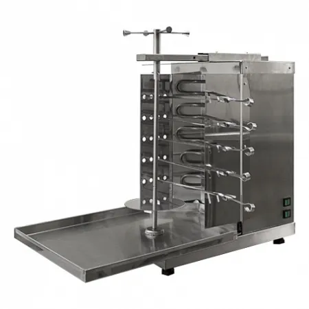 Шаурма-шашлычница электрическая ШШЭ-2 (515х770х670(690), с ручным приводом, 5 шампуров,4кВт, 220В)