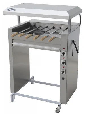Шашлычница электрическая Ф3ШУЭ (на 6 шамп.) (670х580х900-1050мм, 380В, 6,6 кВт, масса 70кг)