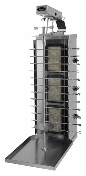 Шаурма-шашлычница газовая Ф3ШмГ (с мотором) (515х800х1270мм,11 кВт, масса 18кг)