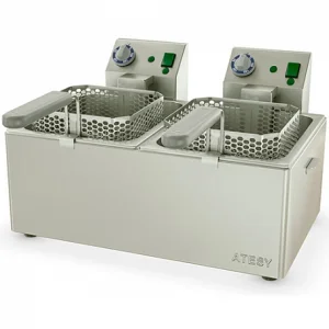 Фритюрница электрическая настольная 2 ёмкости ПАНДА-ЕВРО-2Х1/2 (562х568х342, 2х13л, 2х4 кВт, 220В)