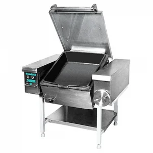 Сковорода электрическая СЭЧ-0,25Н (1000х800х850мм, 38л, чугун. чаша, облиц. и крышка нерж.)