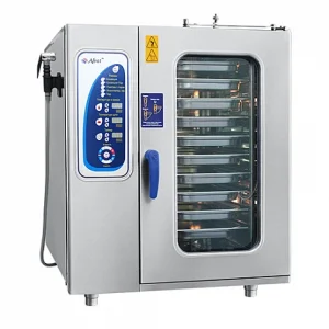 Пароконвектомат ПКА10-1/1ПМФ (морской, парогенератор, 10 GN 1/1, вся нерж, б/гастр, 3х-канальный щуп)