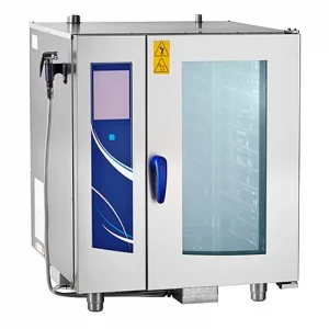 Пароконвектомат ПКА10-1/1ПП2 (парогенератор, программируемый - 120 установленных программ и 360 доп, с автоматической мойкой, 10 уровней GN 1/1, вся нерж, без гастроемкостей, прошивка через U