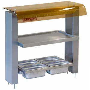 Стойка для приборов и хлеба (774х350х725 мм, полностью нерж, подставка в компл. не входит) 