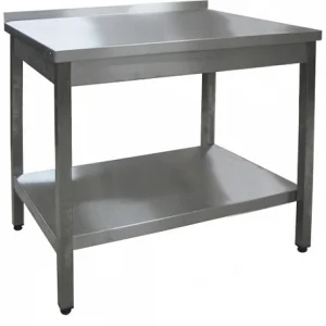 Стол разделочный ПРОФИ НТ AISI304 с бортом СРОб-8/6П304НТ 800х600 мм, полка сплош. нерж.