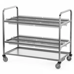 Тележка для перевозки тарелок ТТ-2 (1170х600х1050 мм, AISI 304, на 180 тарелок)