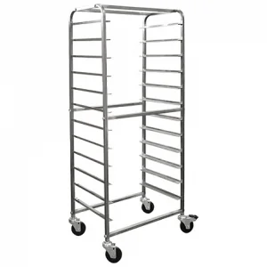 Тележка-шпилька для противней ТШ-П12 нержав. (650х430х1560мм, 12 уровней 600х400мм)