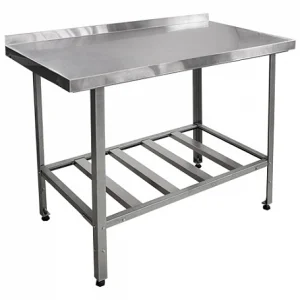 Стол разделочный ЭКОНОМ ЦК с бортом СРОб-6/6ЭЦК  600х600х915(935) мм., полка-решетка