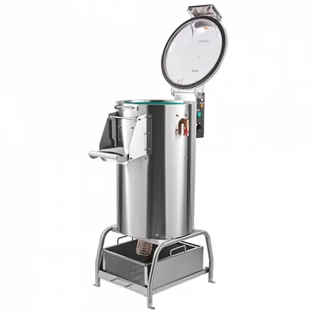 Картофелечистка МКК-300-01 с подставкой и мезгосборником (300 кг/ч, 475х680х1090мм, 0,75 кВт)