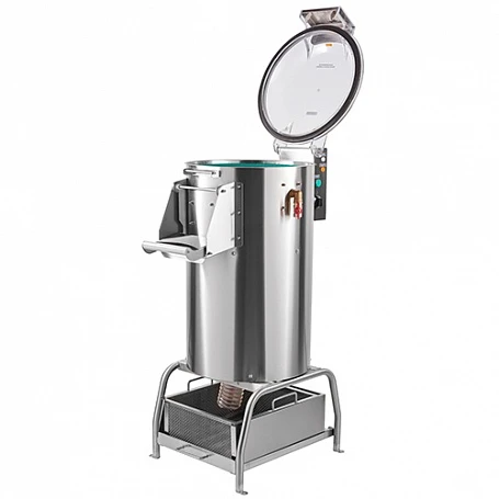 Картофелечистка МКК-300-01 с подставкой и мезгосборником (300 кг/ч, 475х680х1090мм, 0,75 кВт)