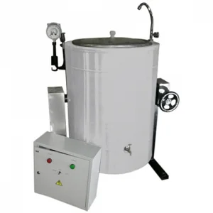 Котел электрический пищеварочный круглый опрокид КПЭ-100 (900х750х950 мм,100л, 380В , 12 кВт, 97кг)