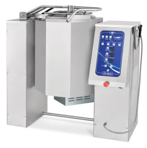 Котел пищеварочный КПЭМ-60 ОМ2 с миксером опрокидывающийся (60 л, 1132х821х1173мм, 120°С, пар.рубашка, прогр.управ, цельнотянутый)