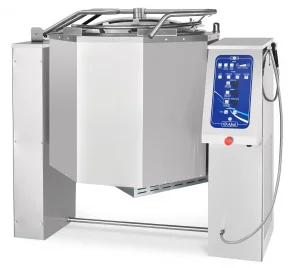 Котел пищеварочный КПЭМ-160-ОМ2 с миксером опрокидывающийся (160 л, 1363х950х1164мм,120°С, пар.рубашка, цельнотянутый сосуд