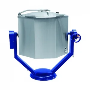 Котел пищеварочный электрический, ручное опрокидывание, паровая рубашка, цельнотянутый КПЭМ-100-ОР