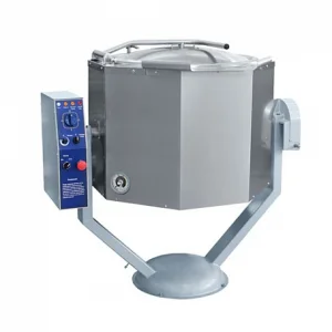 Котел пищеварочный ручное опрокидывание, нижний привод миксера, цельнотянутый (100л,100 С, паровая рубашка) КПЭМ-100-ОМР