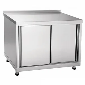 Стол-тумба купе СТКП-6-3 пристенный с бортом (1200х600х900(860)мм, проем открытой дверки: 530 мм)