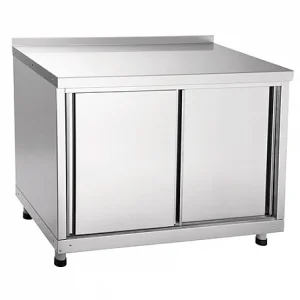 Стол-тумба купе СТКП-7-2 пристенный с бортом (1000х700х900(860) мм, проем открытой дверки: 430 мм)