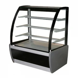 Витрина среднетемп.кондит. вент. 0,65 кв.м ВХСв-1,3д Carboma(техно)(+6..+12,1370х650х1315)темн-серый