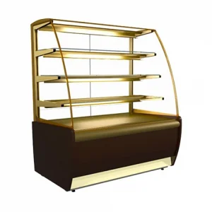 Витрина среднетемп. кондит. вентилир 0,65 кв.м ВХСв-1,3д Carboma (золото) (+6...+12, 1370х650х1280)