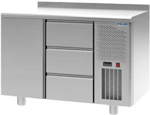 Стол среднетемп. V=320л, ПОЛАИР TM2GN-03-G Grande (- 2...+10С, 1200х705х850/910мм, 1 дв., 3 ящ.)