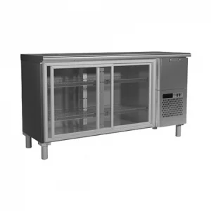 Cтол среднетемпературный V=360л, BAR-360К Carboma (+1...+12,1660х570х760мм, 2 стекл. двери-купе) 