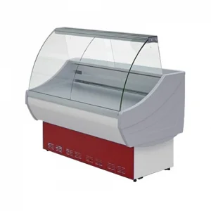 Витрина низкотемпературная ВНУП1-0,21ТУ/Р-1,3 (-18, 1300х967х1233мм.) статич. охл., цв.красный