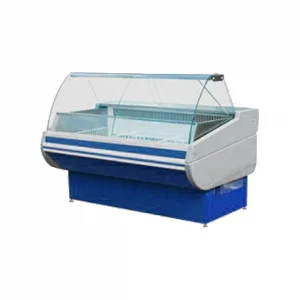 Витрина низкотемпературная ВНУП1-0,21ТУ/F1-1,3 (-15…-18, 1300х1140х1220мм.) статич. охл., цв.синий