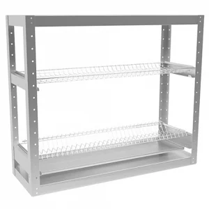 Стеллаж для тарелок и стаканов ЭКОНОМ СКТСК-11КЭ-2М (сетки хром, каркас оцинков, разб.)900х300х760мм