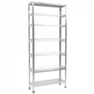 Стеллаж для тарелок и стаканов СТАНДАРТ СКТСН-32КС-2М (сетки хром, каркас нерж, разб.)900х300х2100мм