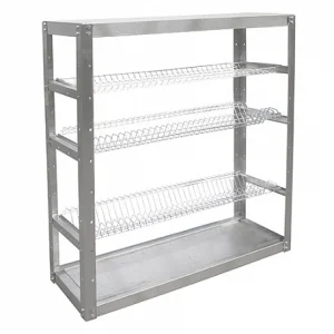 Стеллаж для тарелок и стаканов СТАНДАРТ СКТСН-21КС-М (сетки хром., каркас нерж) 905х315х960мм