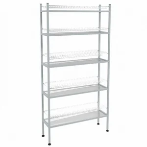 Стеллаж для тарелок и стаканов ЭКОНОМ СКТСК-32КЭ 5-ти полочный (сетки хром., каркас окраш.), 895х270х1790(1810) мм.