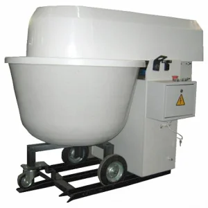 Машина тестомесильная ТММ-140.02 (дрожжевое тесто) без дежи (с 2-х скоростн. двигателем, 1280х850х1020(1510)мм, производительность 50кг муки 550кг/ч, 1,5кВт, 500кг)