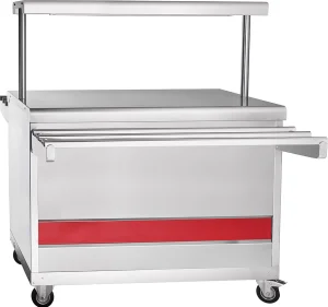 Прилавок горячих напитков ПГН-70ПМ (стол нейтральный) передвижной (1120x720(1370)x1341мм, полка, подсветка)