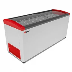 Ларь морозильный V=620л, GELLAR FG 750 E, -12..-25С, 1810х650х850, накл.гн.стекло(8 корз)
