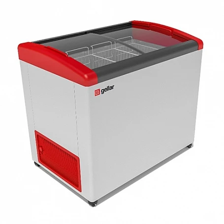Ларь морозильный V=325л, GELLAR FG 350 E, -12..-25С, 1010х650х850мм, накл.гн.стекло (4 корзины)