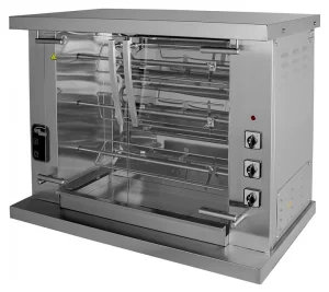 Гриль электрический шампурный Ф3У1Э (задняя стенка стекло) (950х430х750 мм, 380В, 6,8 кВт, масса 56кг)