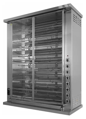 Гриль электрический шампурный Ф8У2Э (950х570х1620 мм, 380В, 18,7 кВт, масса 150кг)