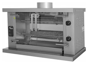 Гриль газовый шампурный Ф2У1Г  (950х430х765 мм, 220В, 7кВт, масса 42кг)