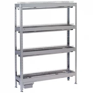 Стеллаж для тарелок СКТ-1/1200 (нержавеющая сталь, разборный) 1200х300х1650 мм.