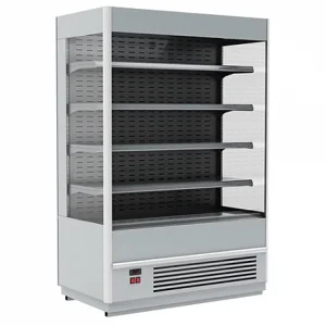 Витрина среднетемпературная пристенная 1930/875 ВХСп-2,5 Carboma Cube (0...+7С, 2580х875х1930 мм)