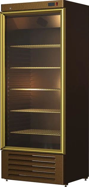 Шкаф среднетемпературный V=560л, R560Св Carboma (стекл.дверь),  +1..+12, 825х625х2020 мм, подсветка 