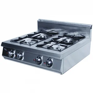 Плита газовая 4-х конфорочная без жароч.шкафа (настольная) Ф4ПГ/800/ 50003 (800х800х330 мм, 28,5кВт)