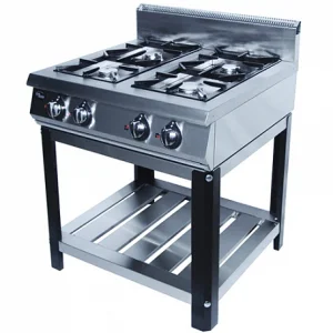 Плита газовая 4-х конфорочная без жароч. шкафа (на подставке) Ф4ПГ/800 / 50002 (800x800x1050мм, 28,5 кВт)