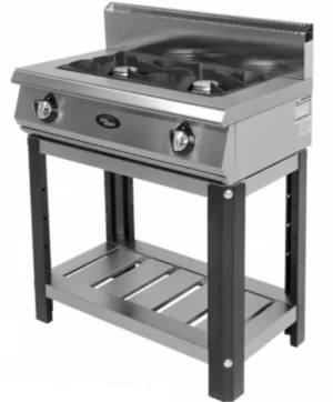 Плита газовая 2-х конфорочная без жароч. шкафа (на подставке) Ф2ПГ/600/50037о (откр.стенд) (600х800х1050мм, 13кВт)
