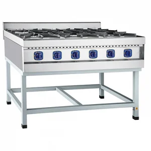 Плита газовая 6-ти конфорочная без жароч.шкафа (на окраш. подставке) ПГК-69 П (900x1200х970мм,37кВт)
