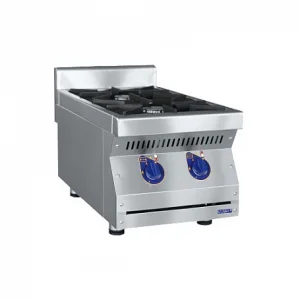 Плита газовая 2-х конфорочная без жароч. шкафа (настольная) ПГК-27 Н (700 серия, 700х400х470 мм)